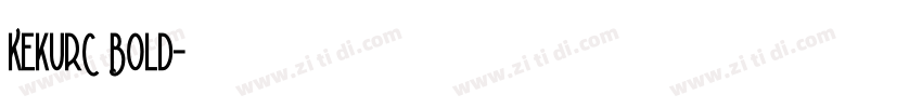 KekurC Bold字体转换